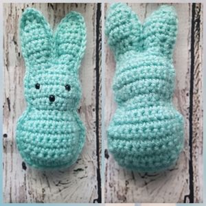 Mint color Crochet Peep